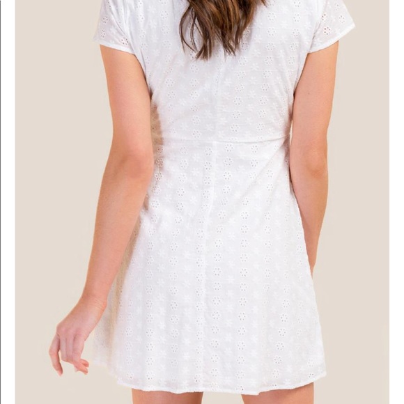 Eyelet Wrap Dress - Picture 3 of 3